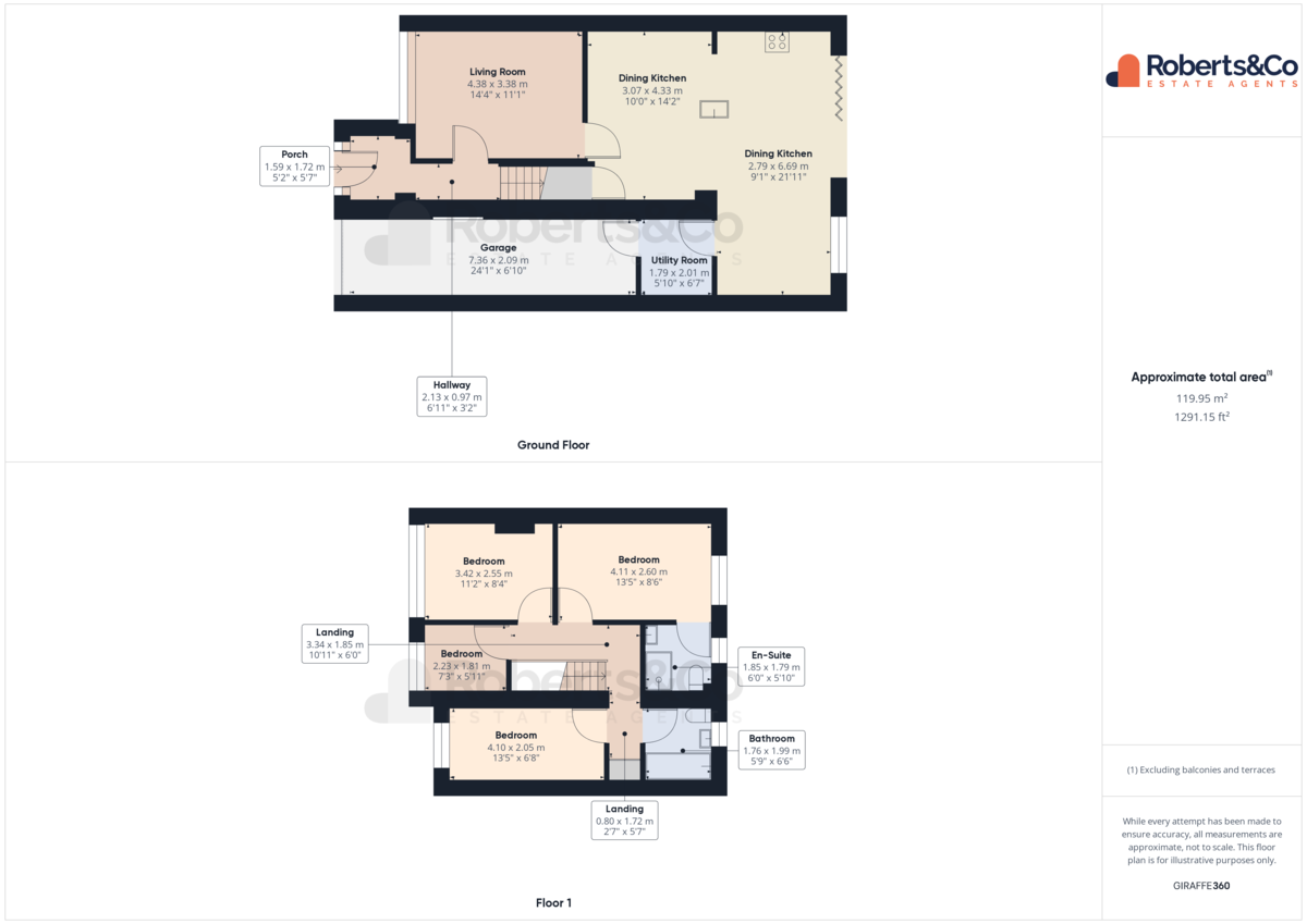 combined plan of home in penwortham, lancashire