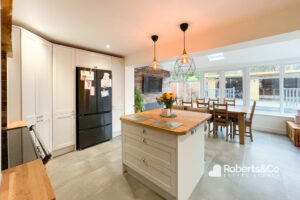 open dining space from roberts estate agents newton with sales
