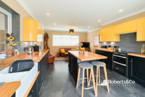 Yellow and black bumblebee kitchen in walton le dale area, preston, lancashire