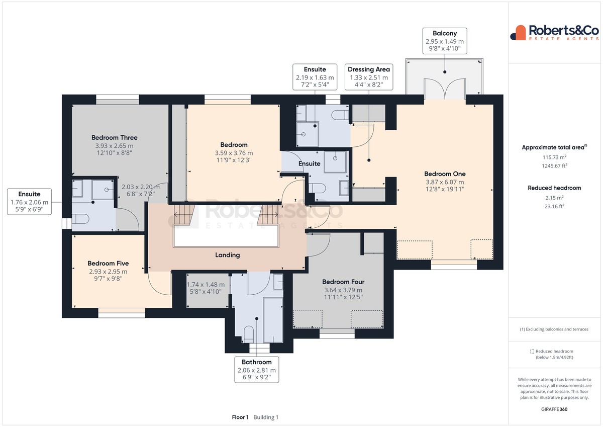 House plan from Roberts Estate Agents Penwortham