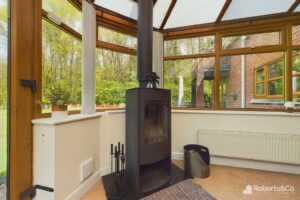 Cosy conservatory with fireplace from Roberts Letting Agents in Preston Areas