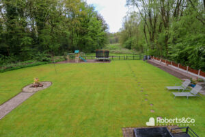 Garden area of Penwortham Property, Courtesy of Roberts Estate Agents