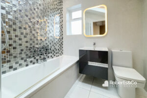 simple yet elegant bathroom design from Roberts letting agents Preston
