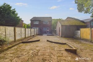 backgarden and shed, house in Penwortham