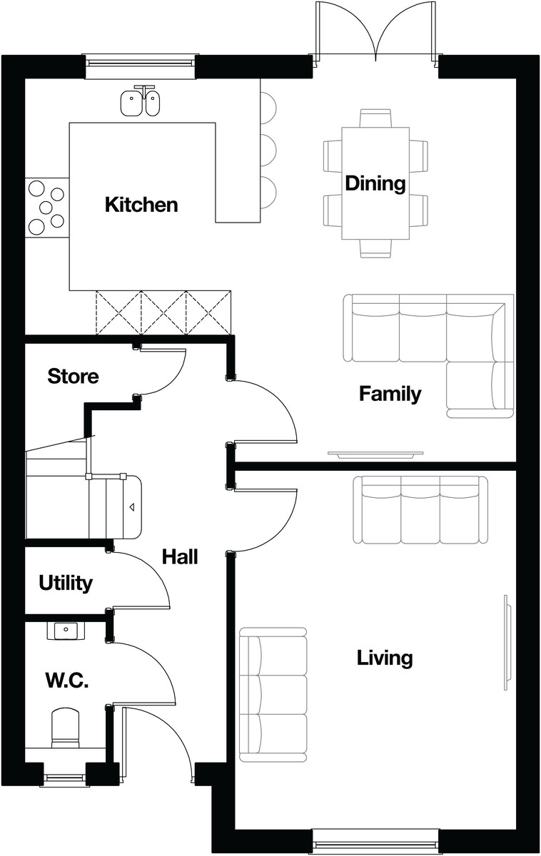 house floorplan, property in Bamber Bridge