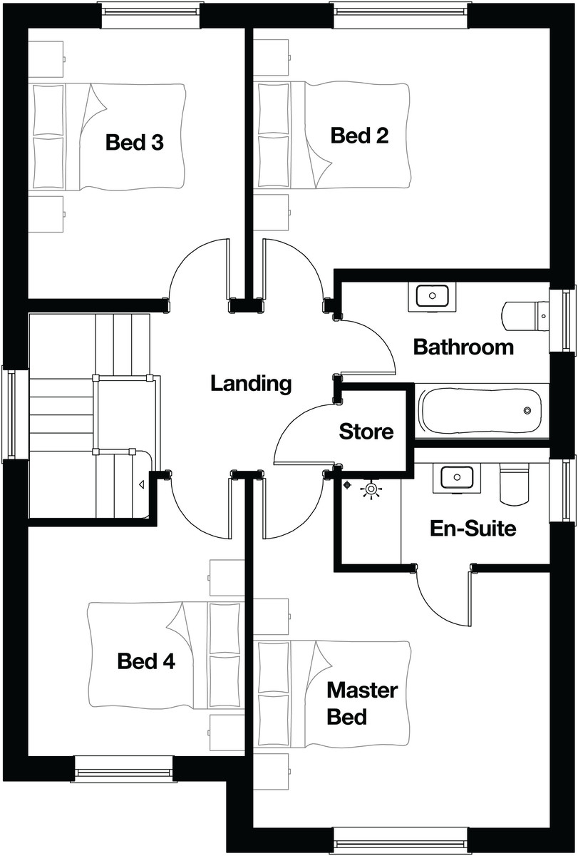 house floorplan, home in Bamber Bridge