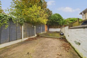 back garden, house in Preston