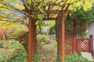 garden, fence and entryway, property in Leyland